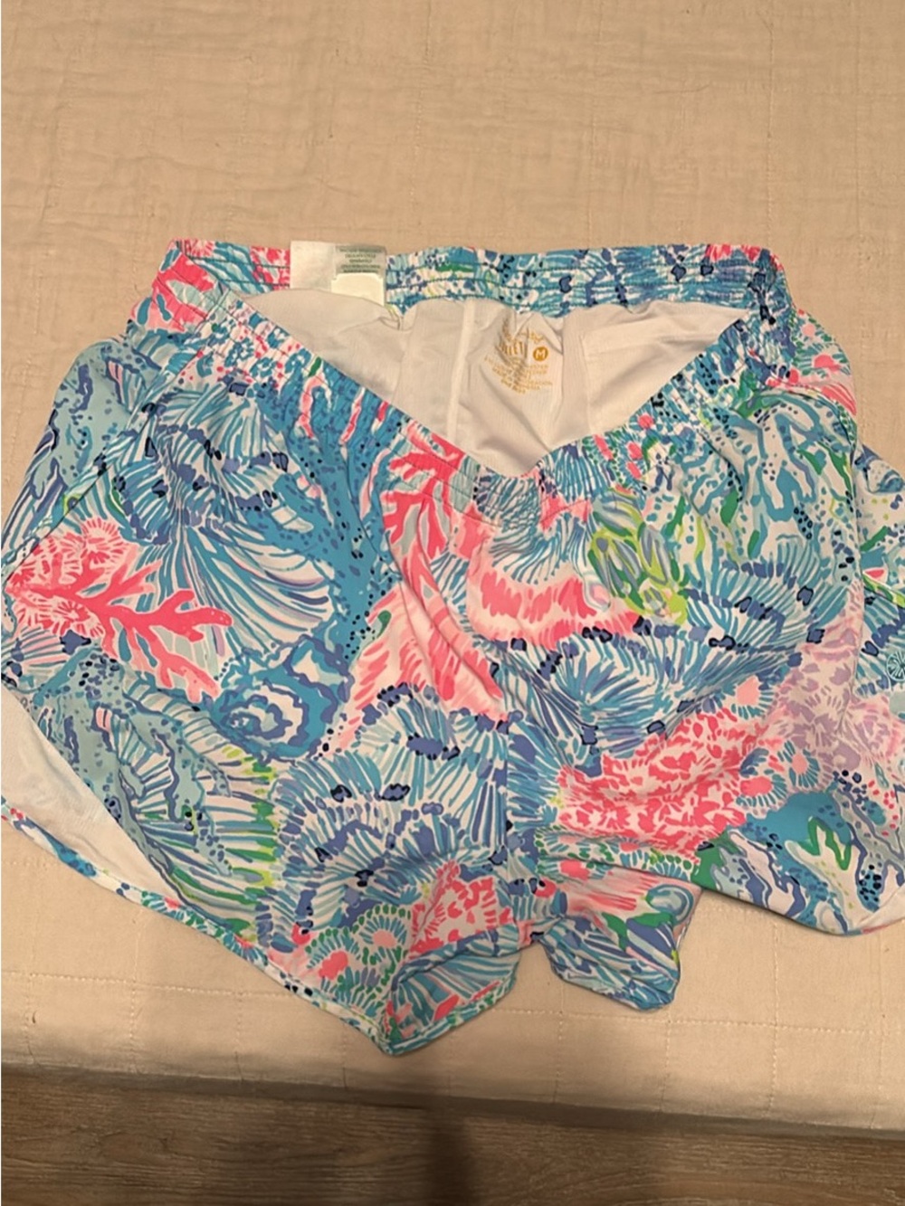 Lilly Pulitzer Multicolor Coastal Print Athletic Shorts